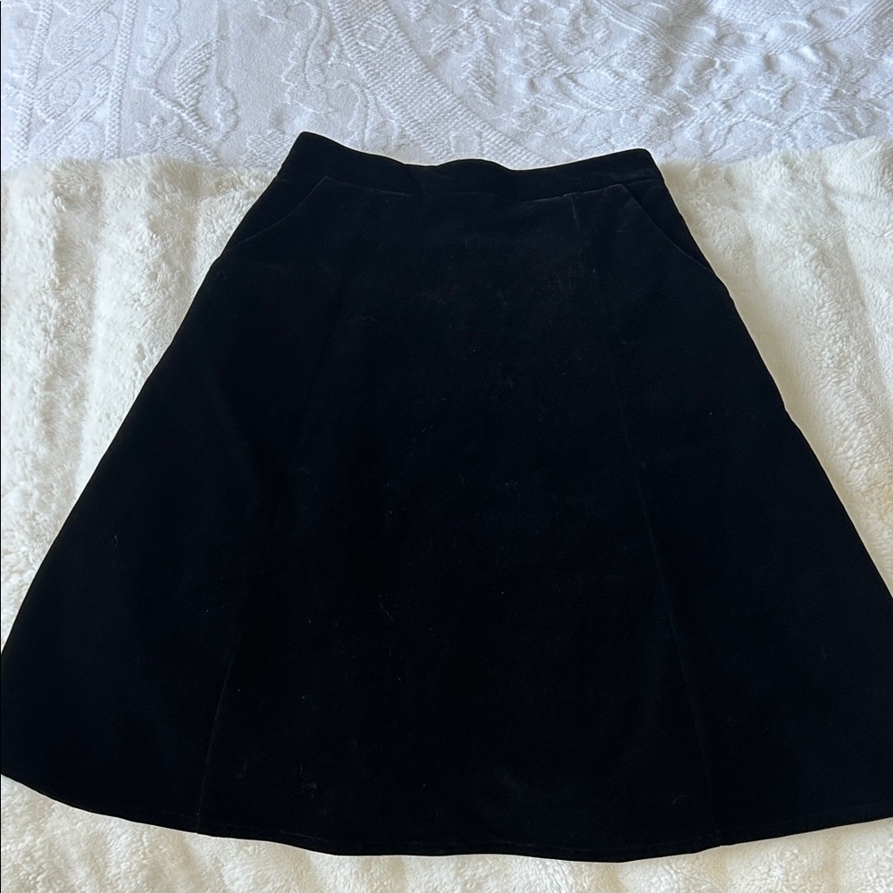 Dior Classic Black A-Line Skirt